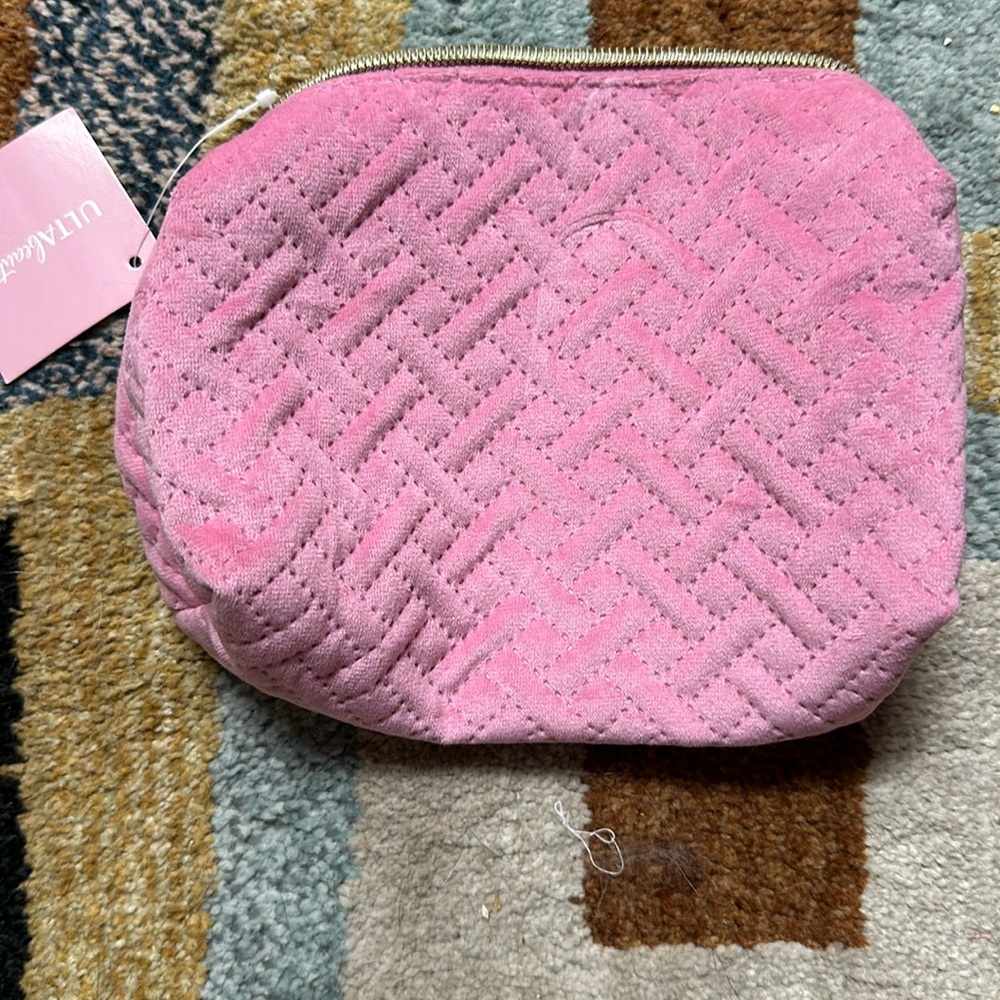 Pink makeup bag
